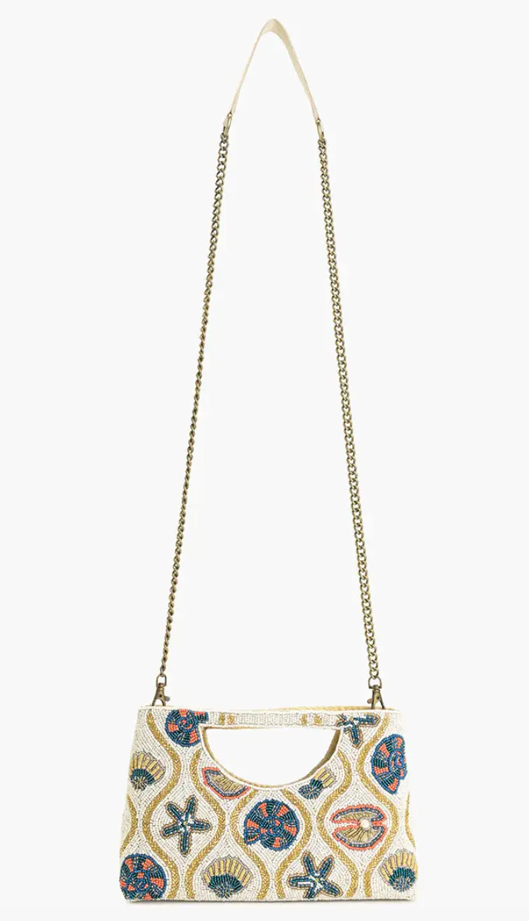 THE SHORE BEADED CLUTCH