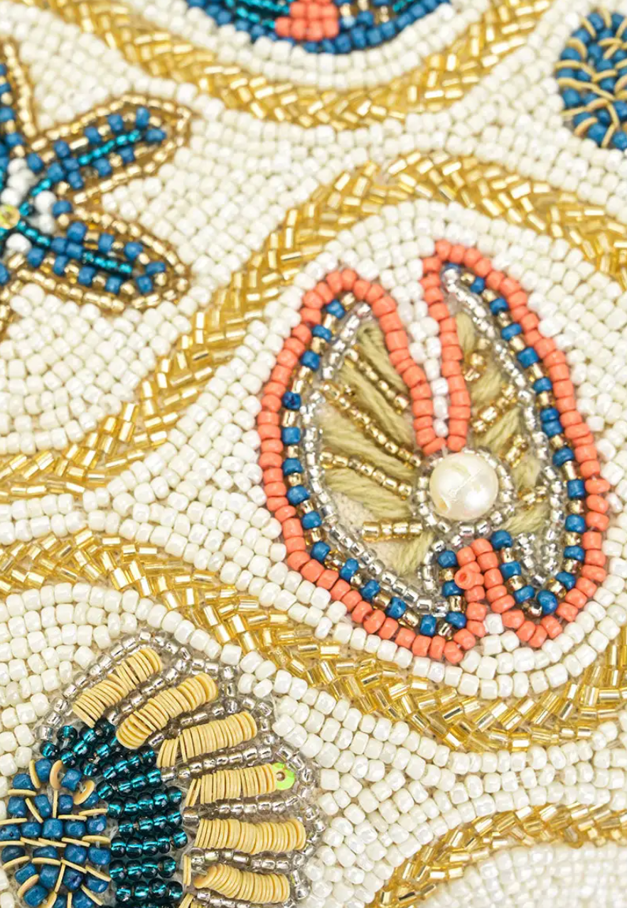 THE SHORE BEADED CLUTCH