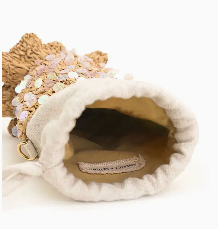 FISH HEAD DRAWSTRING BAG