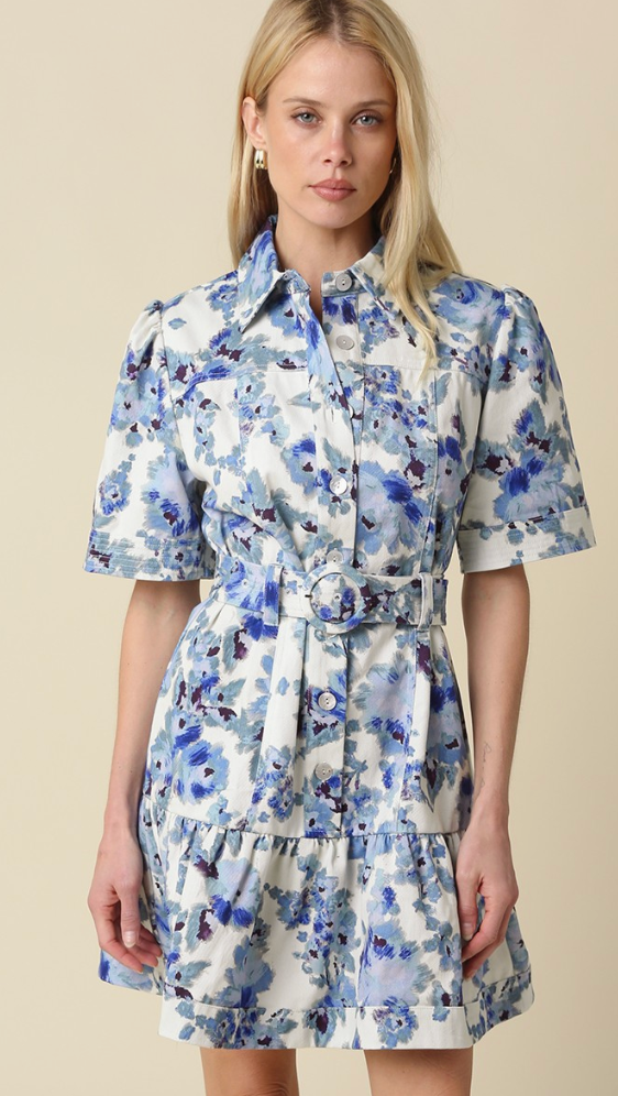 WESTERLY BELTED SHIRT DRESS