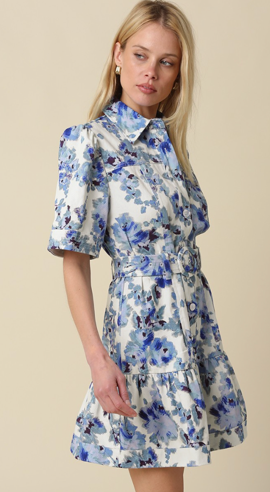 WESTERLY BELTED SHIRT DRESS