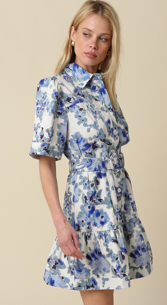 WESTERLY BELTED SHIRT DRESS