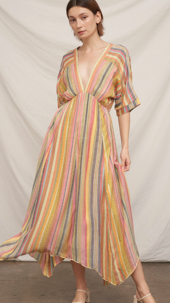 DELANEY MULTICOLORED MIDI DRESS