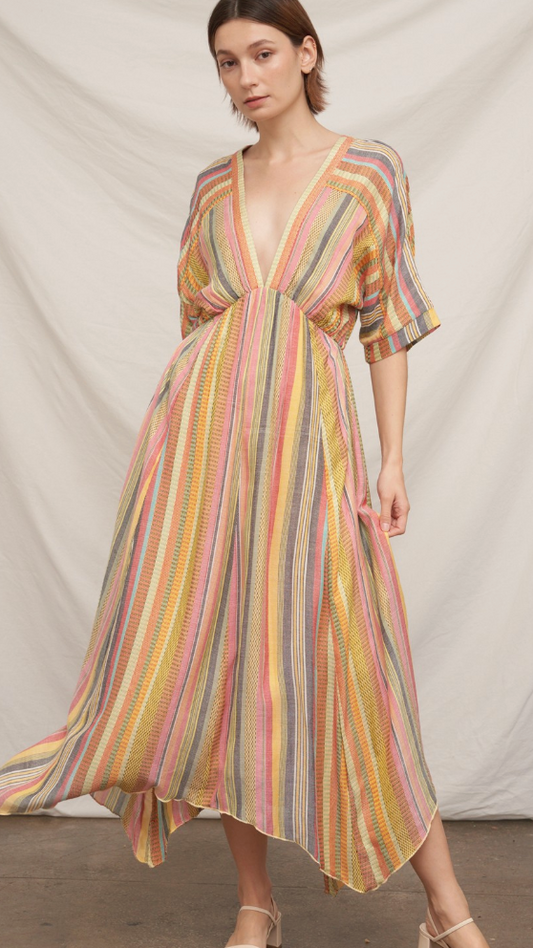 DELANEY MULTICOLORED MIDI