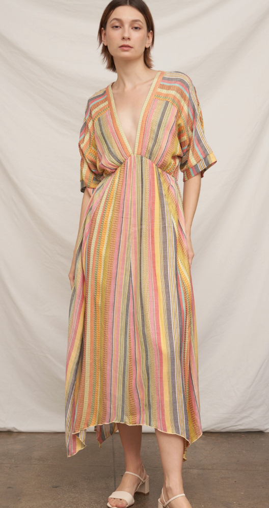 DELANEY MULTICOLORED MIDI DRESS