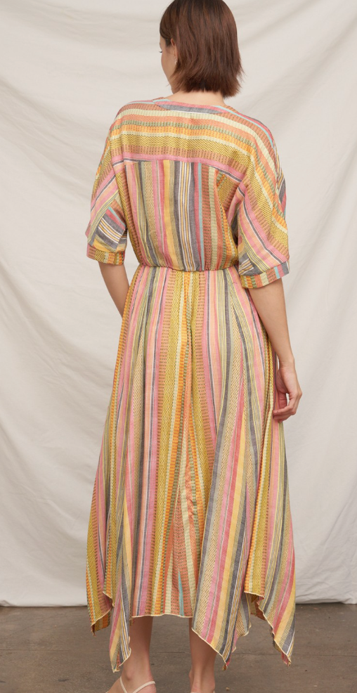 DELANEY MULTICOLORED MIDI DRESS