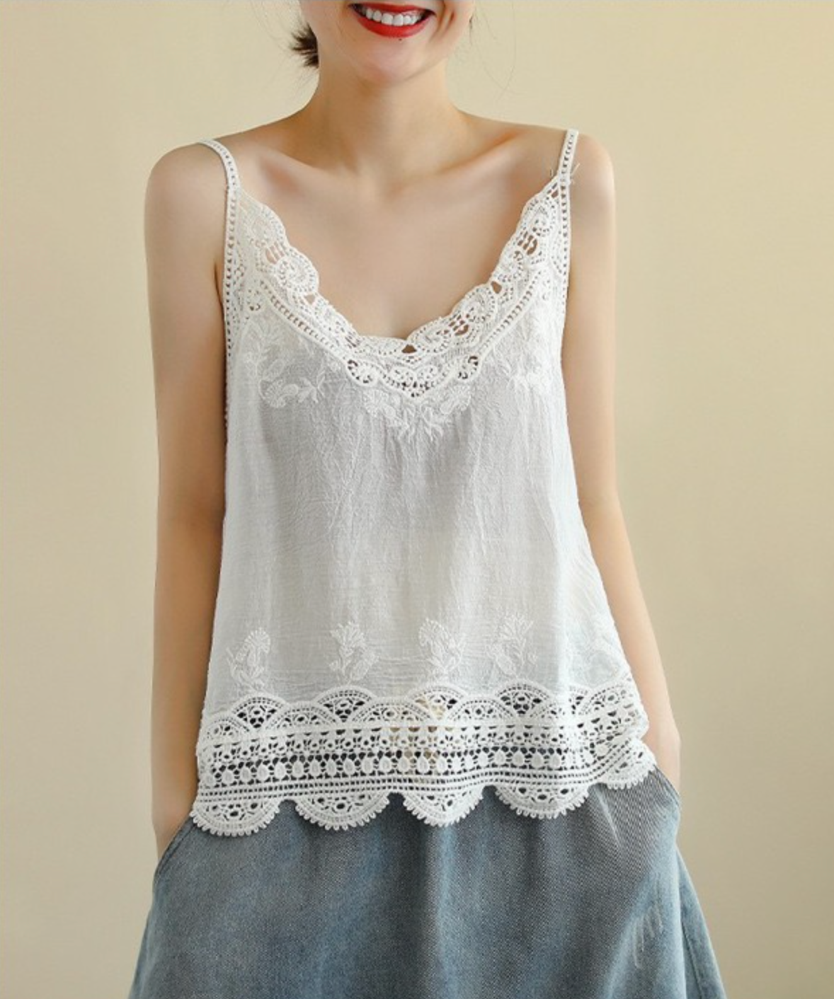 DAKOMA LACE TANK TOP