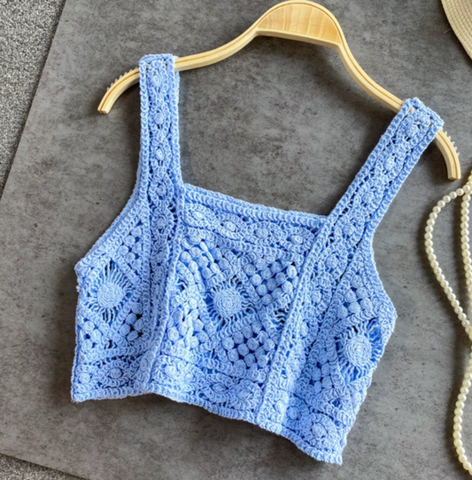 UNIVERSITY CROCHET TANK TOP