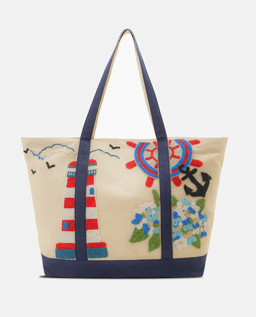 HAMPTONS COASTAL BOAT TOTE