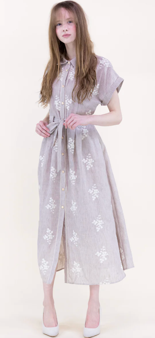 COTTAGE LOOM MAXI DRESS