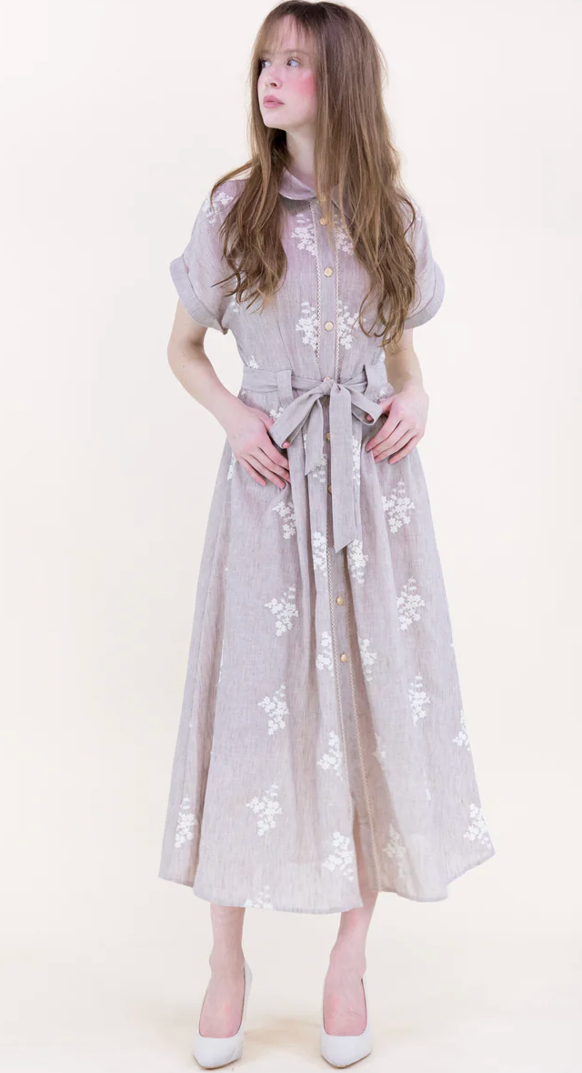 COTTAGE LOOM MAXI DRESS