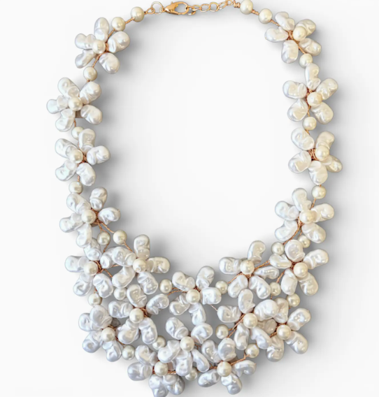 CHUNKY IVORY PEARL NECKLACE