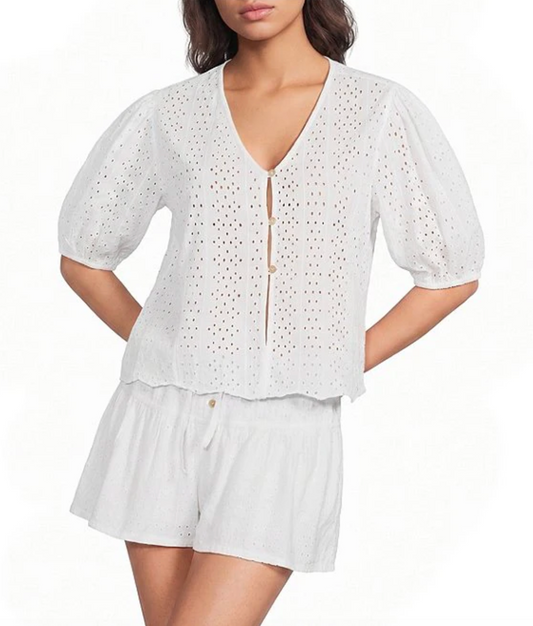 GREER EYELET TOP