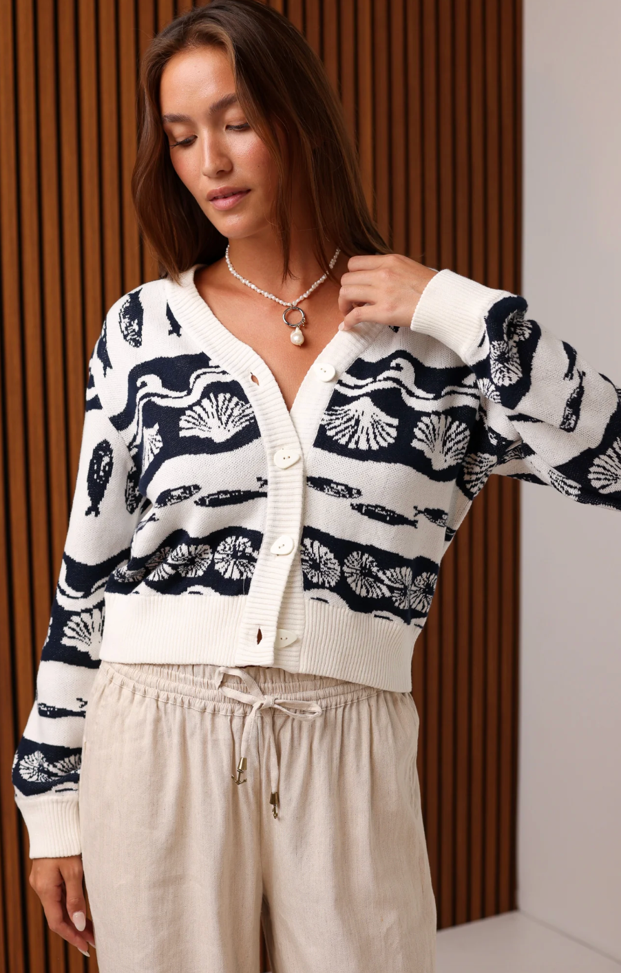 POCOMO INLET CARDIGAN SWEATER