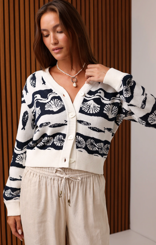 POCOMO INLET CARDIGAN SWEATER