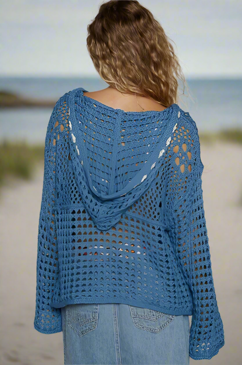 CROCHET FLAG HOODIE