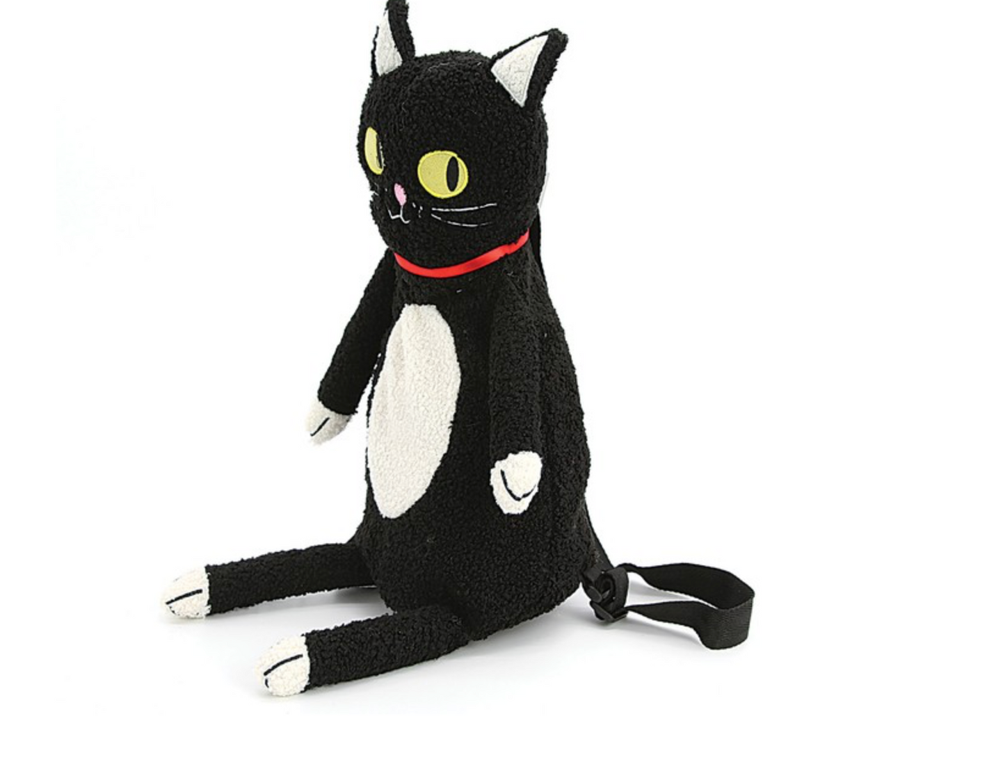 FURRY CLOCK CAT BACKPACK HANDBAG