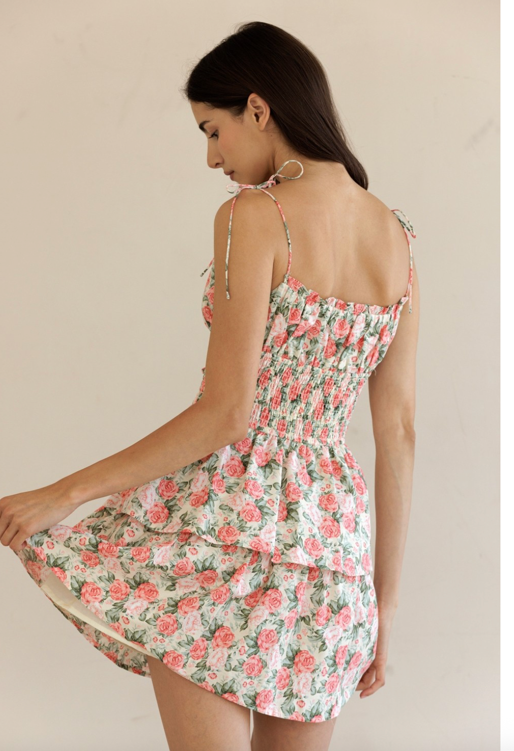 ROSE BLOOMING MINI DRESS