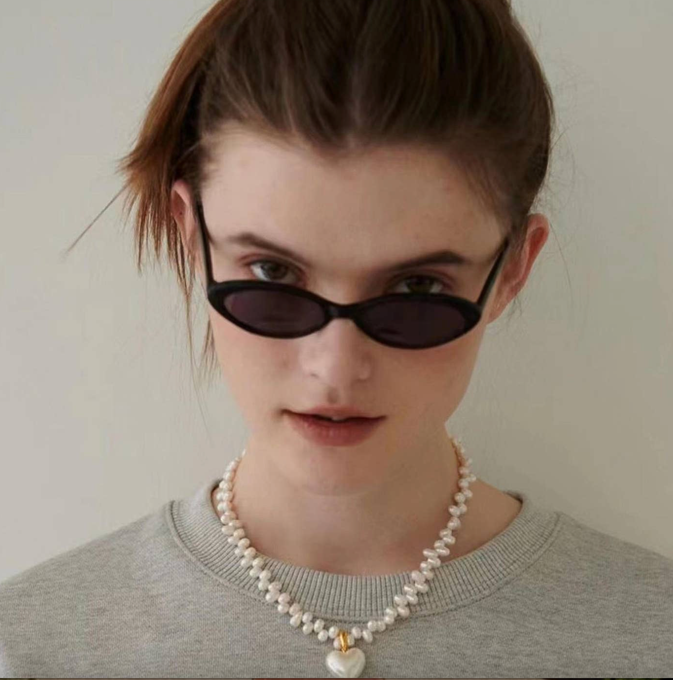 SIREN HEART PEARL NECKLACE