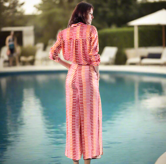 SUNSET STRIPED PANTS