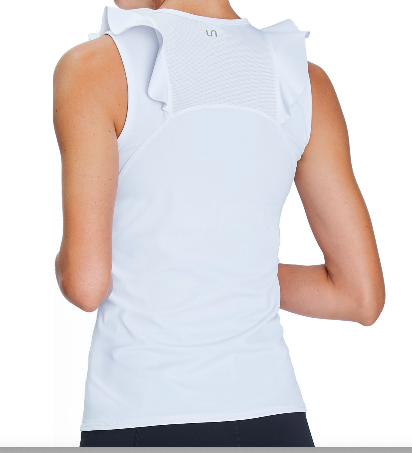 RUFFLE SLEEVELESS TOP