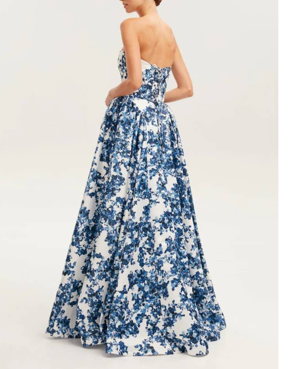 CHARLESTON BLUE FLORAL DRESS