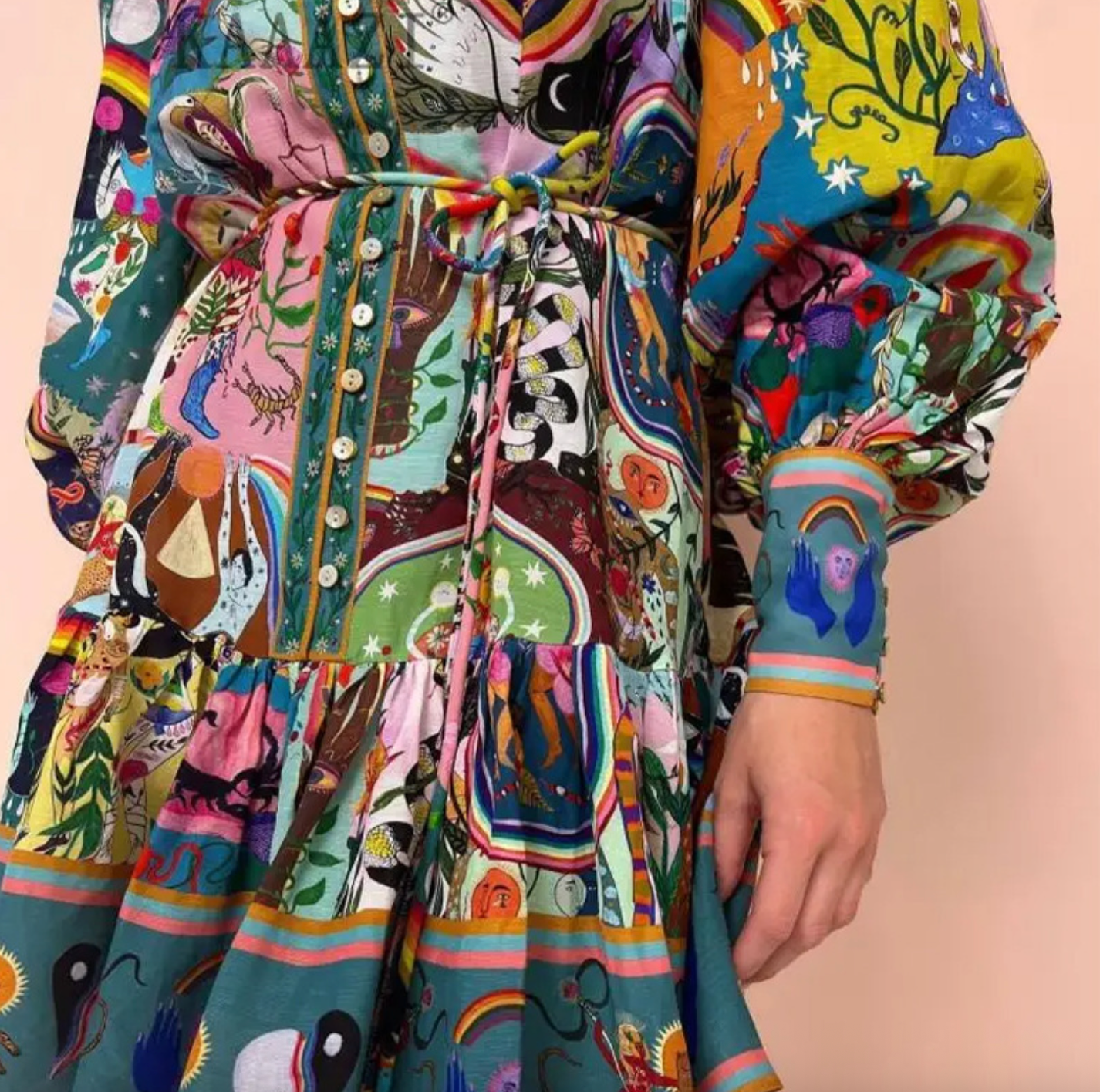 YIN YANG COLORFUL DRESS