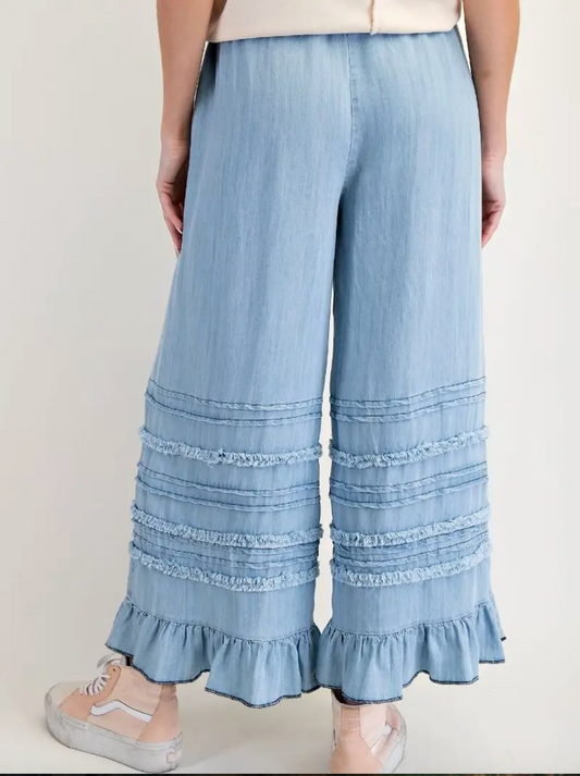 VINTAGE WESTERN RUFFLED JEANS