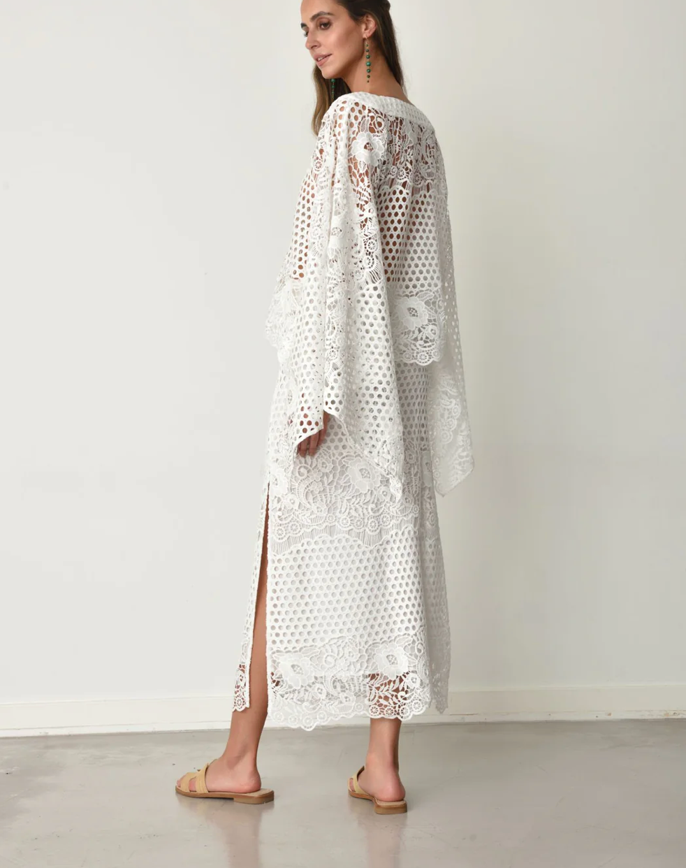 INTRICATE EMBRO PONCHO TOP