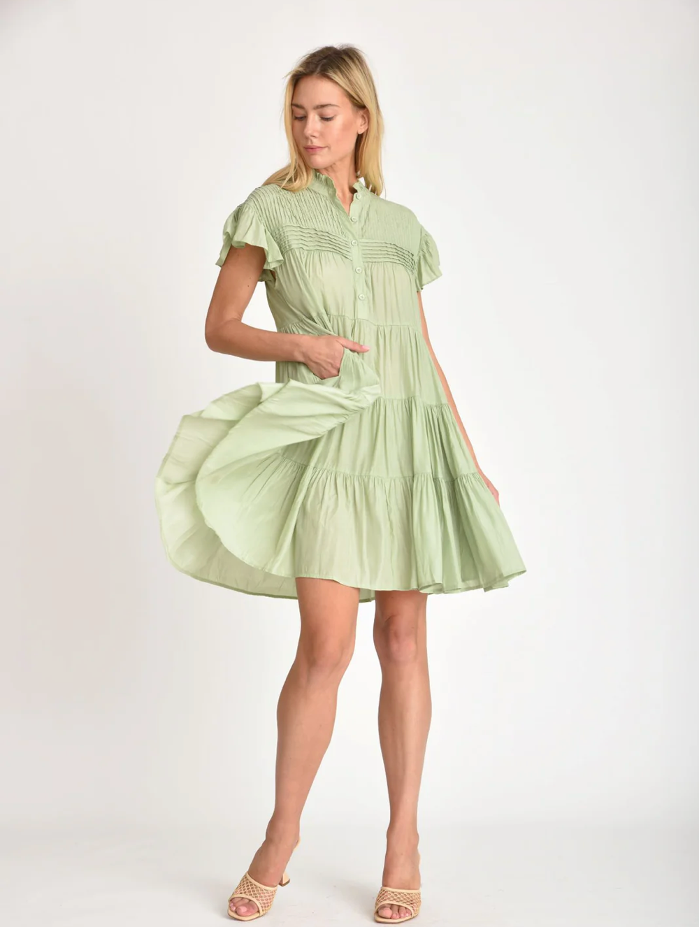 VERA PLEATS DRESS