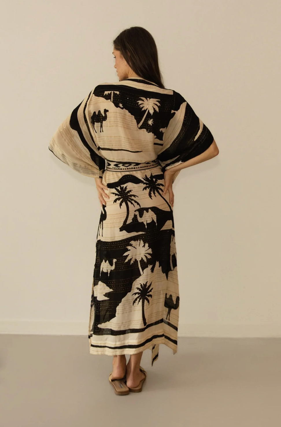 KIMONO MARRAKESH PALM COVER UP
