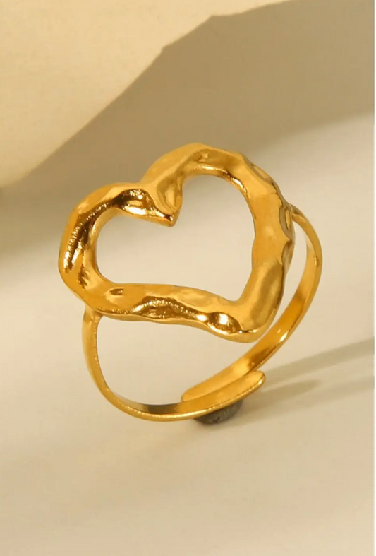 PLATED HEART RING
