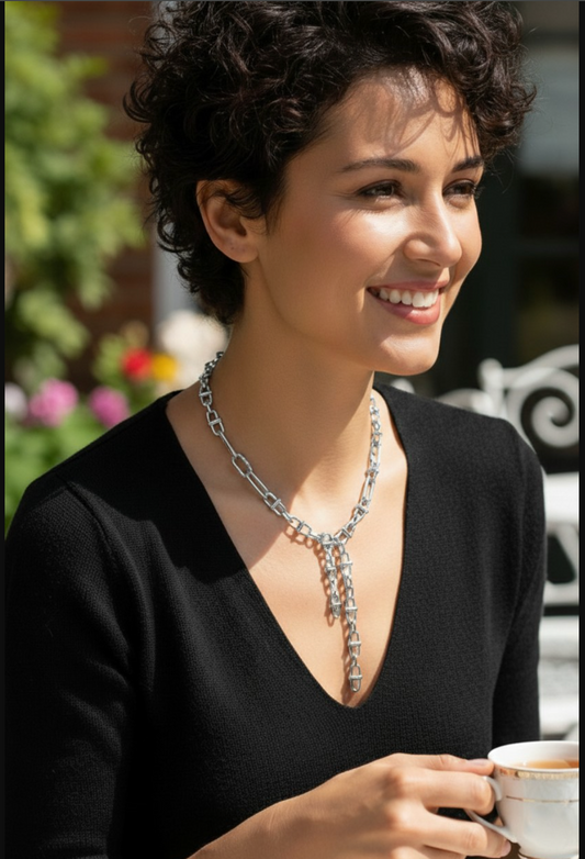 CHUNKY CHAIN DOUBLE NECKLACE