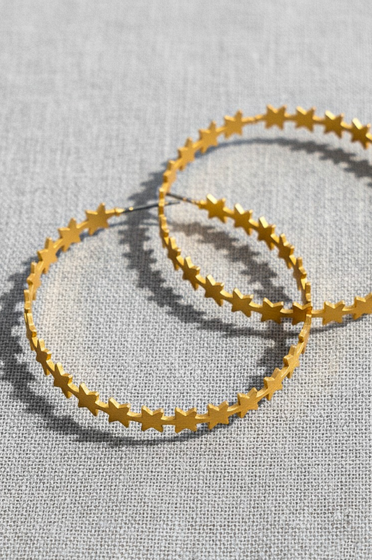 STARRY NIGHT HOOP EARRINGS