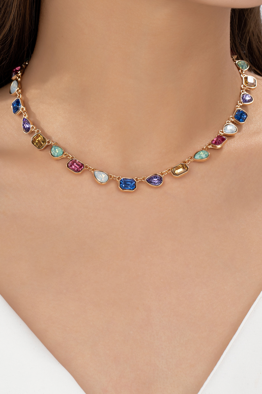 FACETED GEM NECKLACE