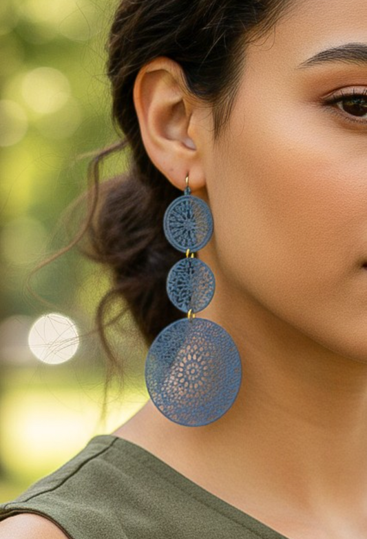 TRIPLE FILIGREE EARRINGS