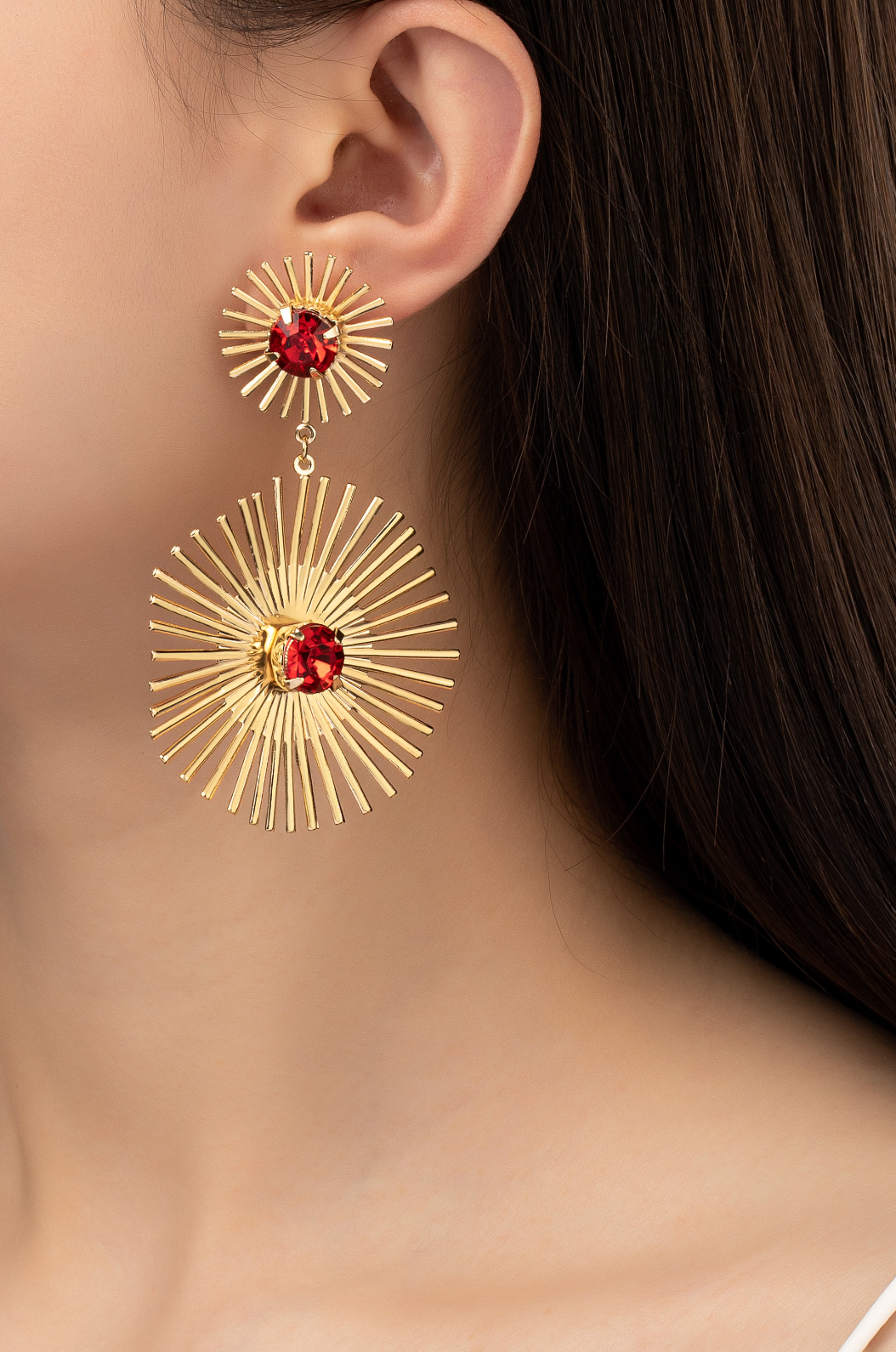 DOUBLE STARBURST EARRINGS