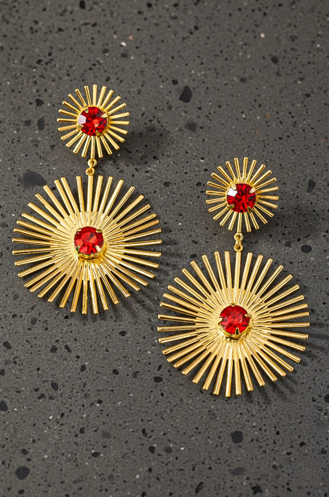 DOUBLE STARBURST EARRINGS