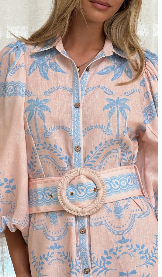 SERENELLA LINEN DRESS