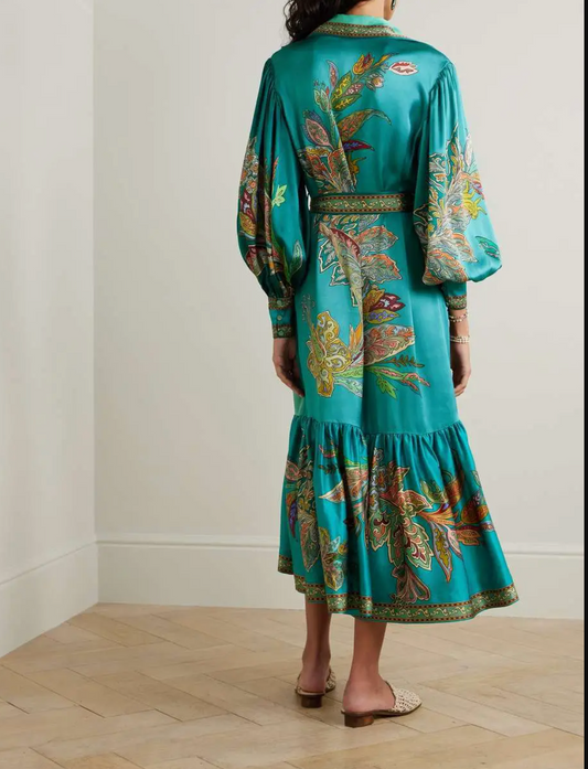 GECKO VINTAGE PRINT DRESS