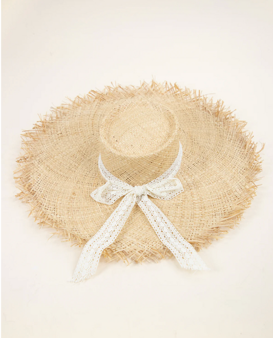 MAGUIRE FRINGE EDGE STRAW HAT