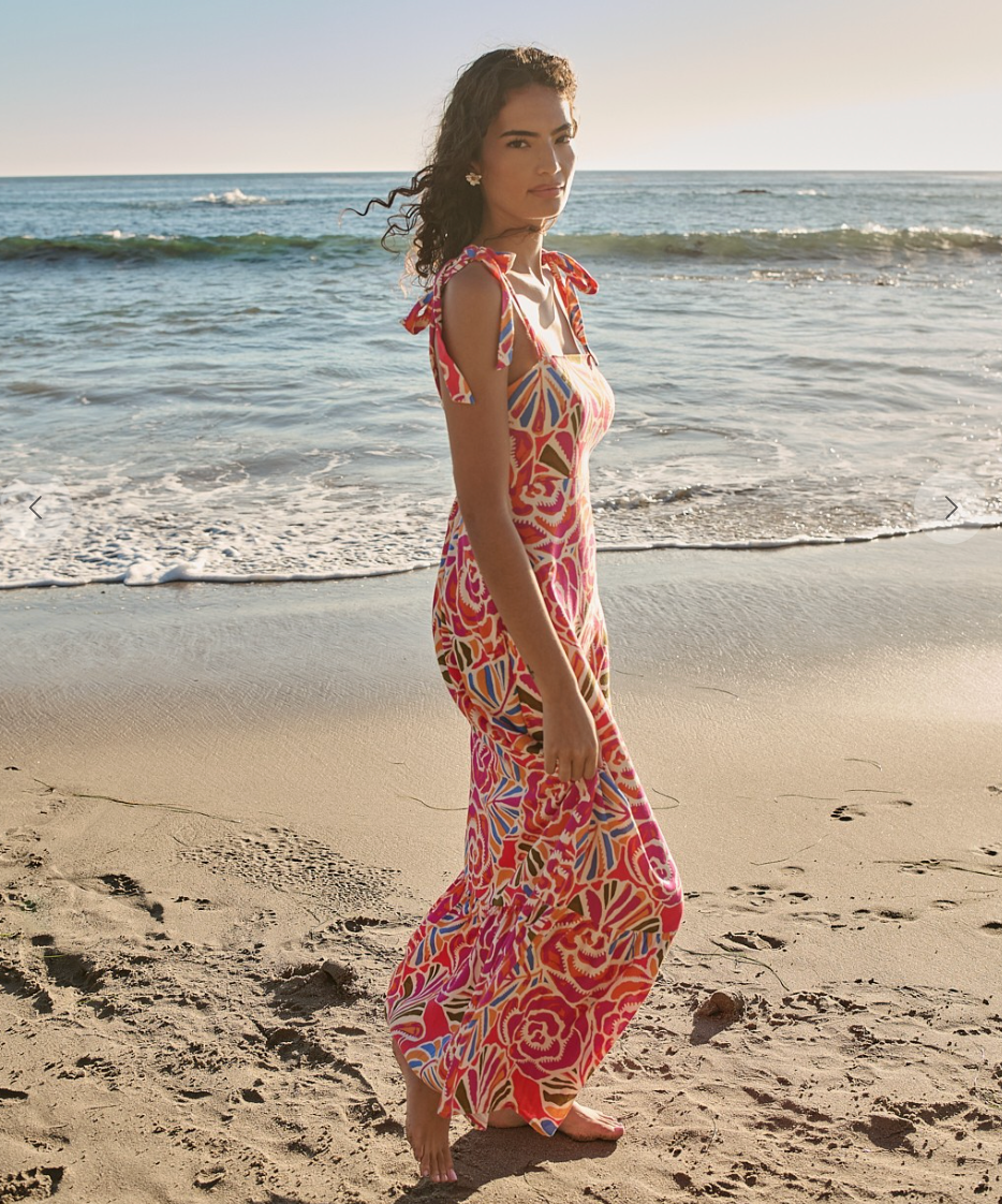 SUNDIAL FLORAL SUN DRESS