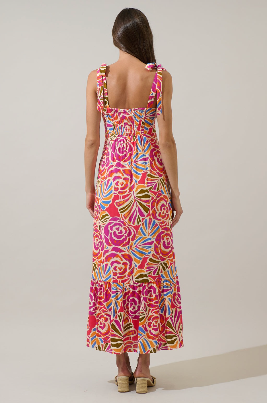 SUNDIAL FLORAL SUN DRESS