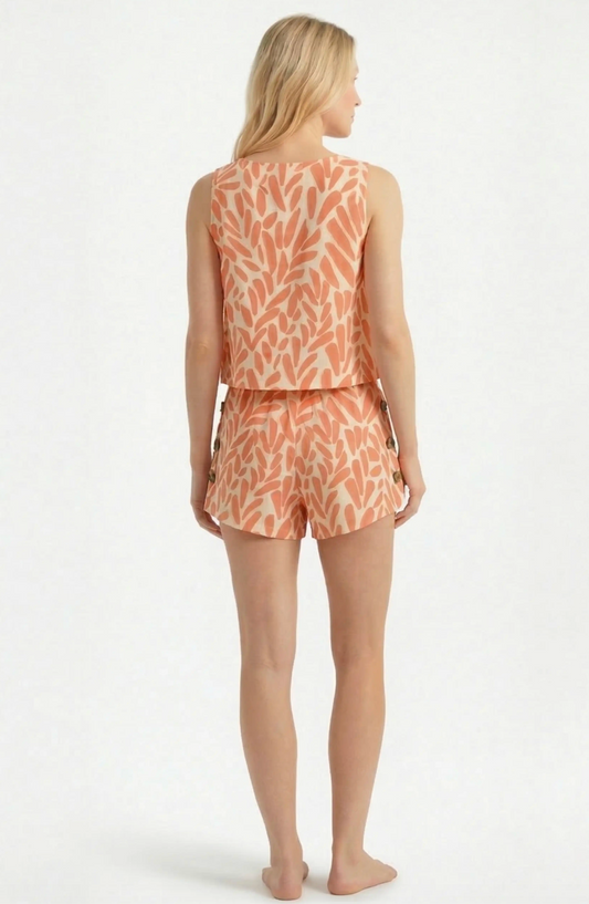 ALBATROS CORAL PRINT TANK TOP