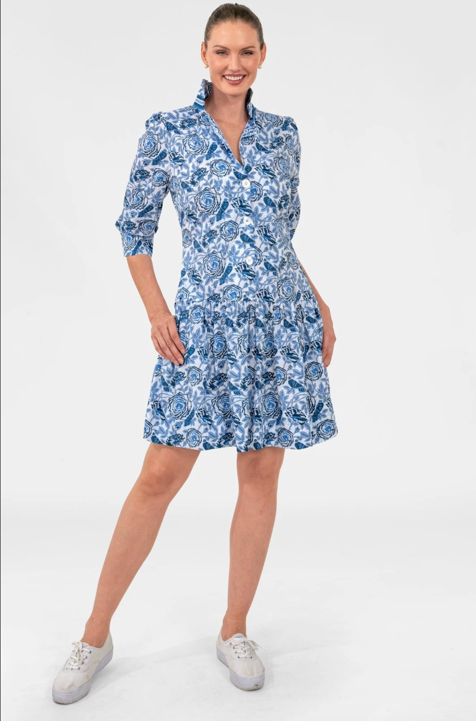 SO SWEET SHORT COLLARED DRESS