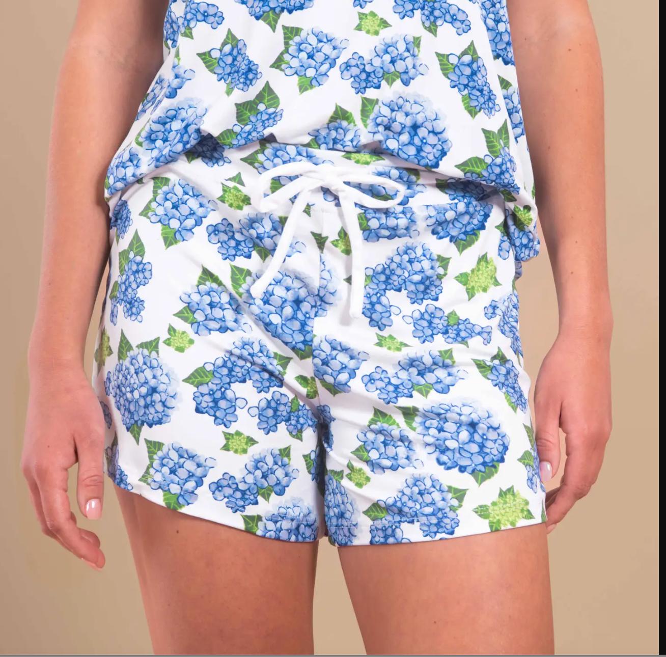 SHORT JAMMIE BLU HYDRANGEA SET