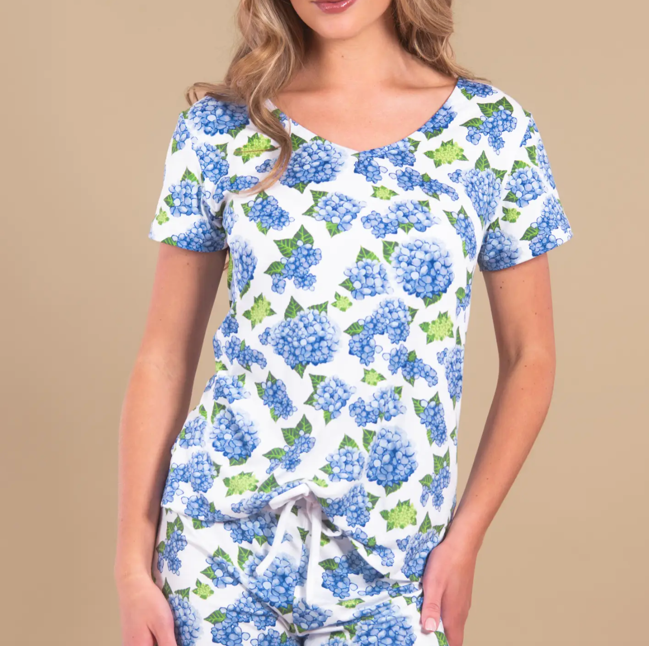 HYDRANGEA BLUE LONG JAMMY SET