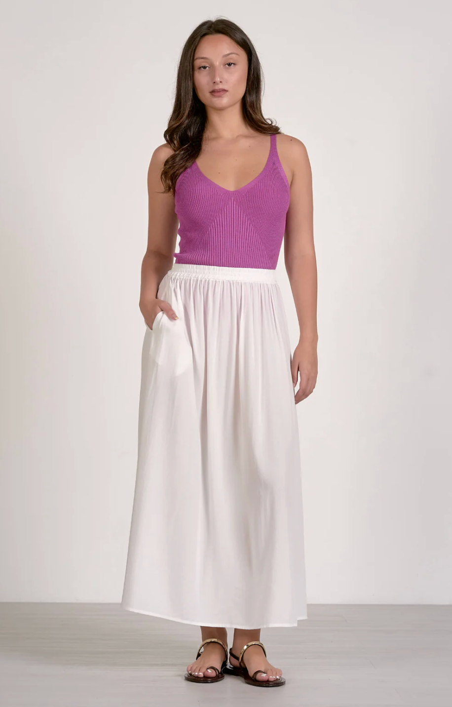 Wistful White Maxi Skirt