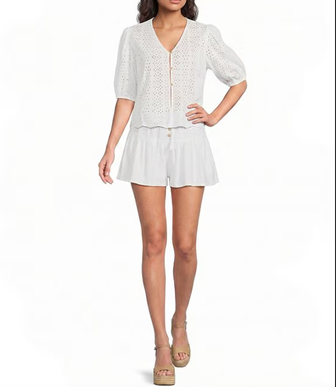 GREER EYELET TOP