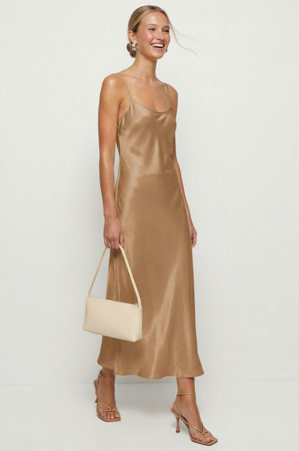 SLEEK SATIN MAXI SLIP DRESS